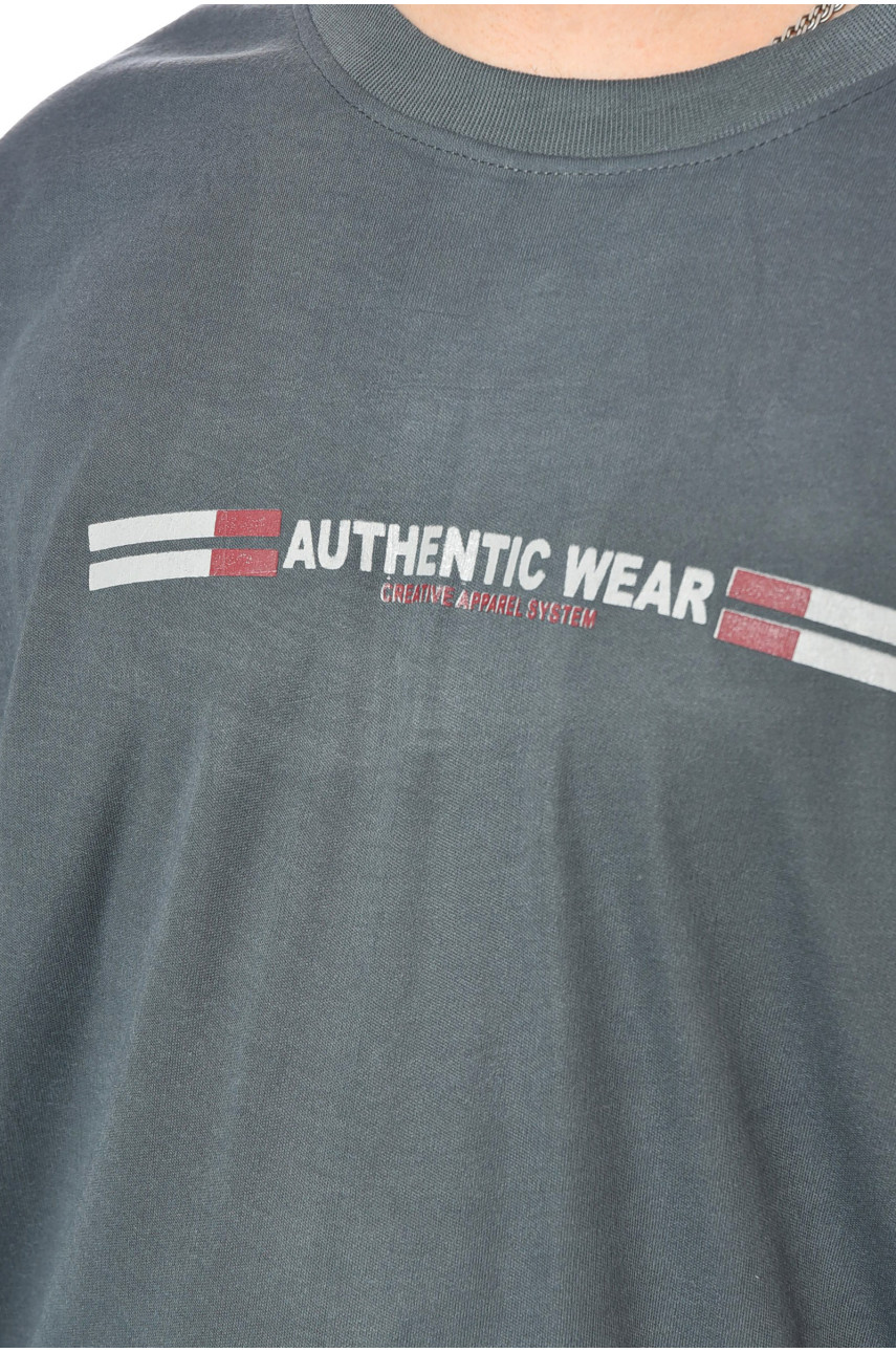 Футболка мужская батальная цвета хаки 5F-573-34 200471