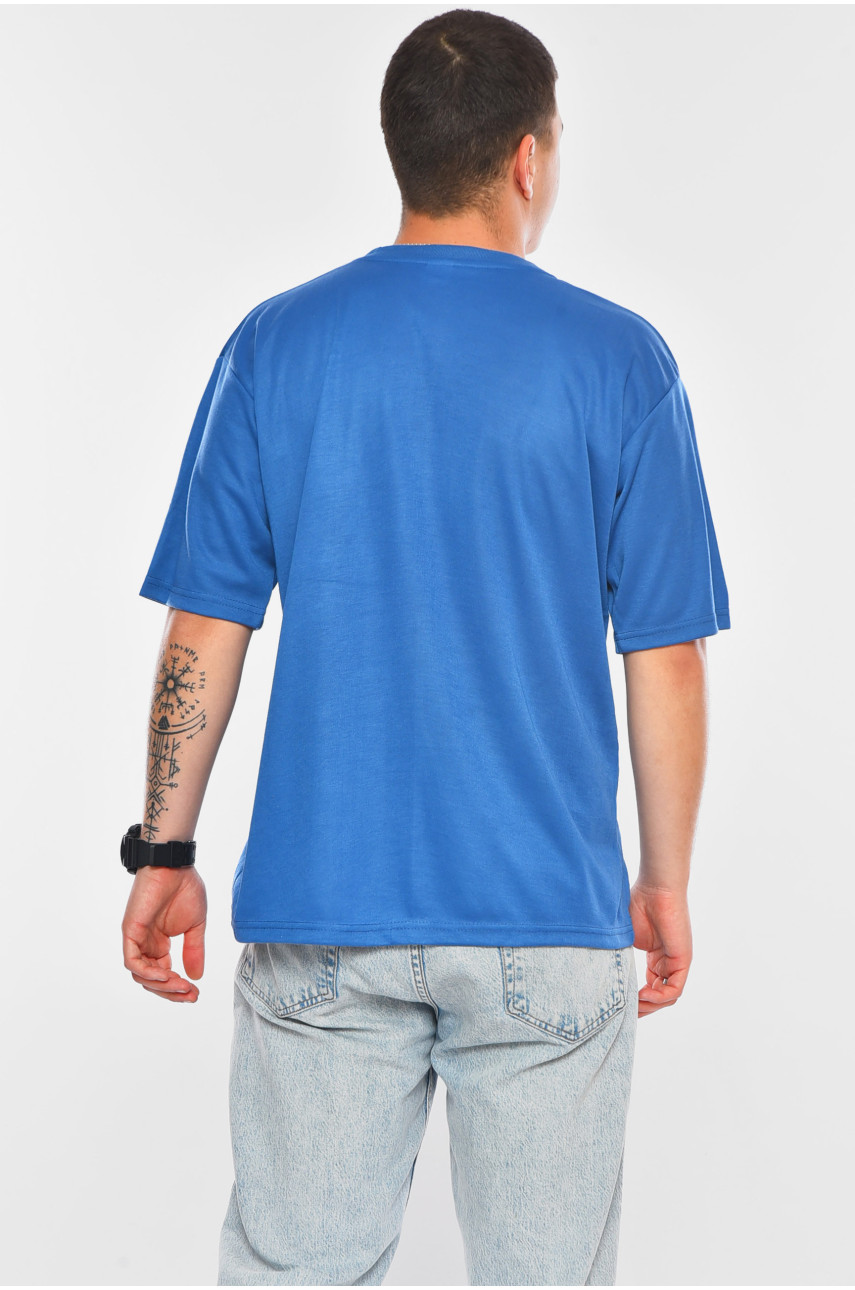 Футболка мужская батальная тёмно-синего цвета 5F-573-34 200473