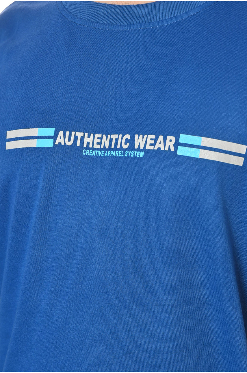 Футболка мужская батальная тёмно-синего цвета 5F-573-34 200473