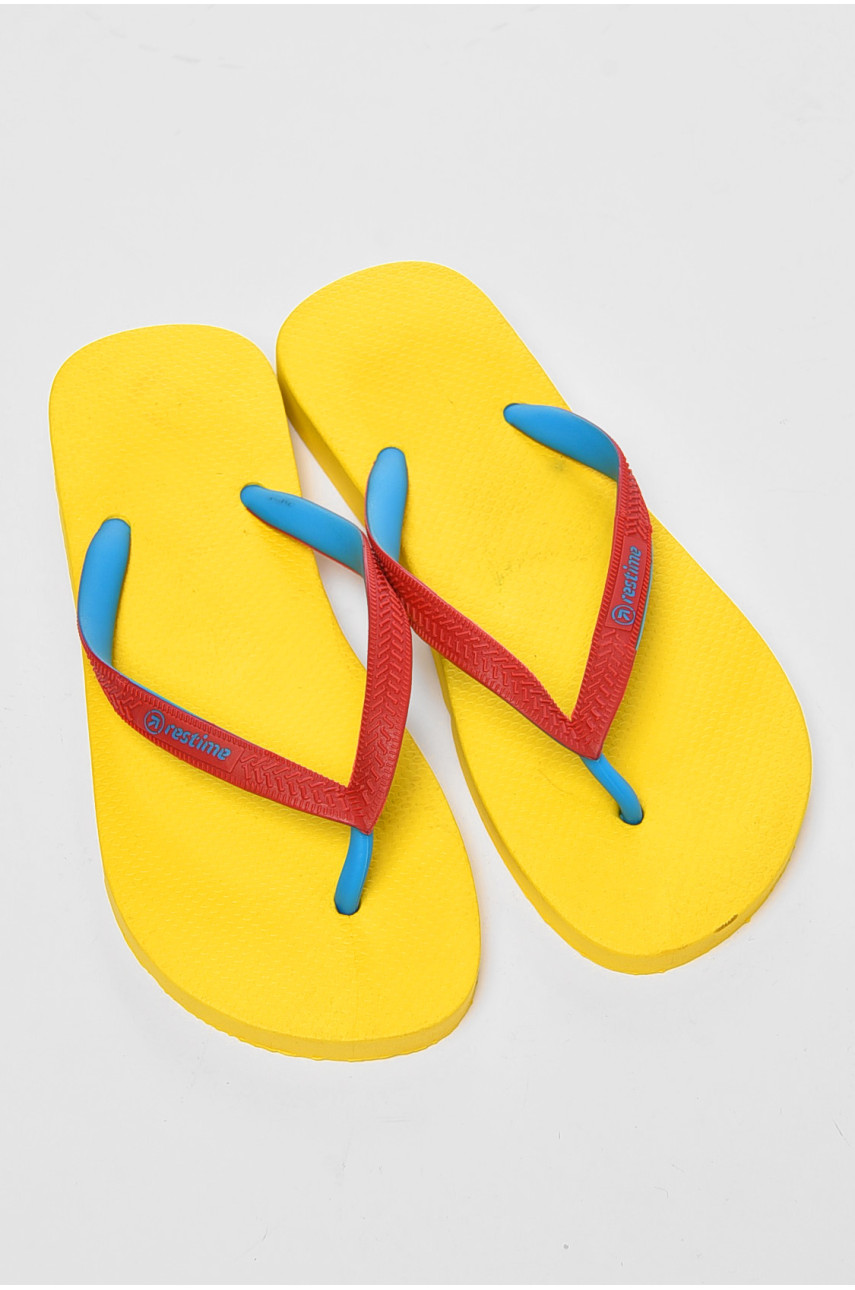 Вьетнамки женские резина желтого цвета 20001 200504