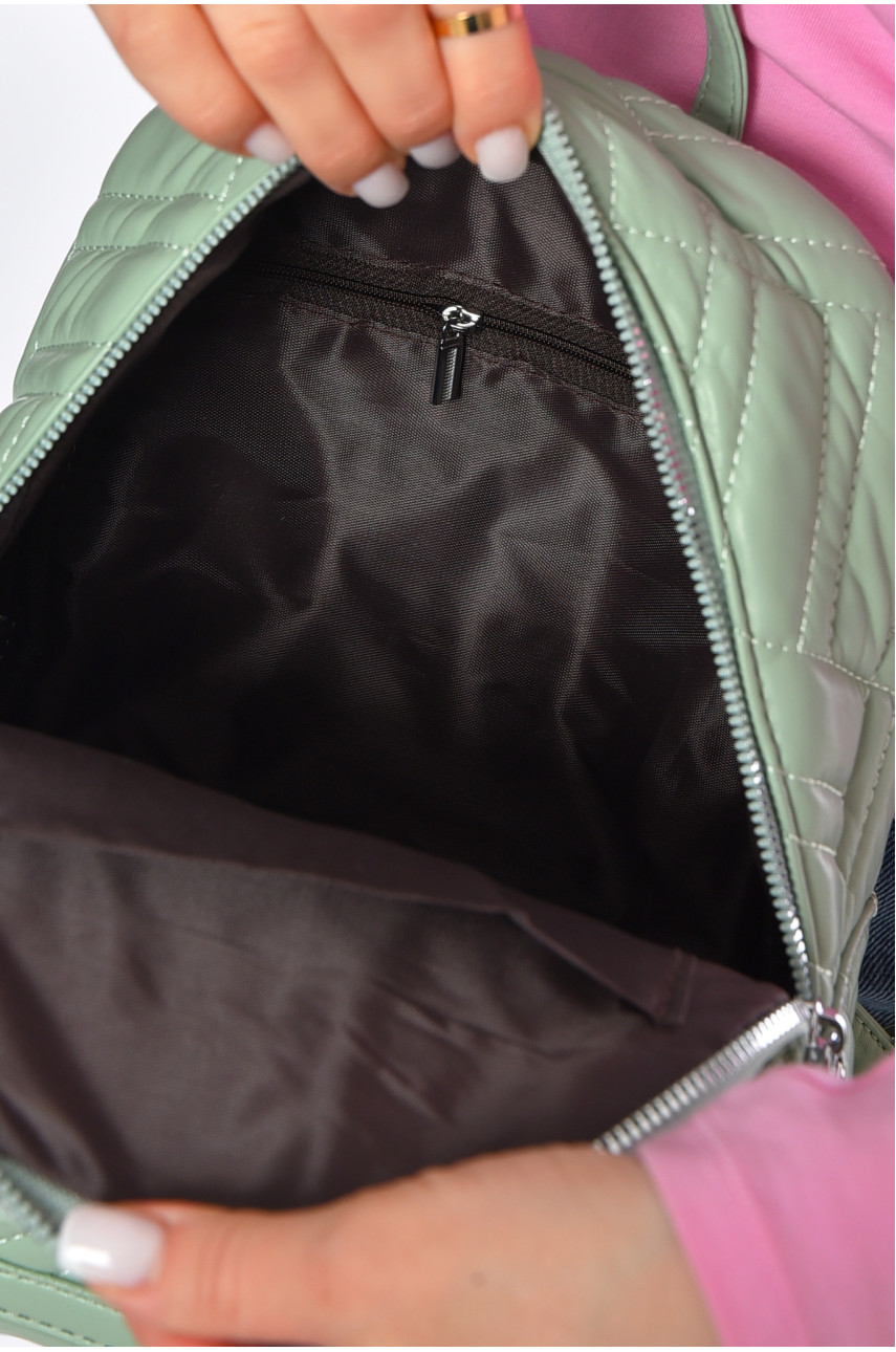 Рюкзак женский из экокожи мятного цвета 9117 200534