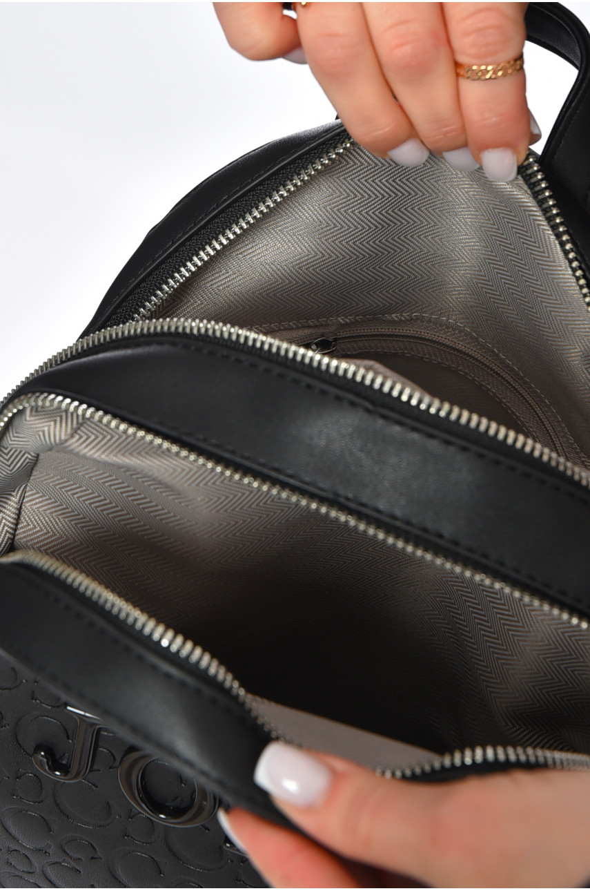 Рюкзак женский из экокожи черного цвета 56125 200548 Рюкзак женский из экокожи черного цвета 56125 200548