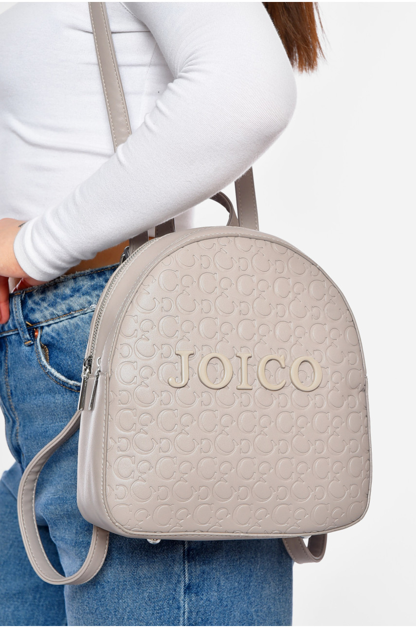 Рюкзак женский из экокожи серого цвета 56125 200549