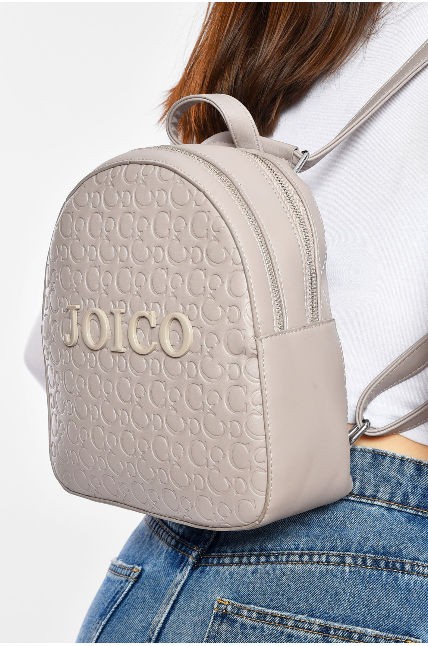 Рюкзак женский из экокожи серого цвета 56125 200549