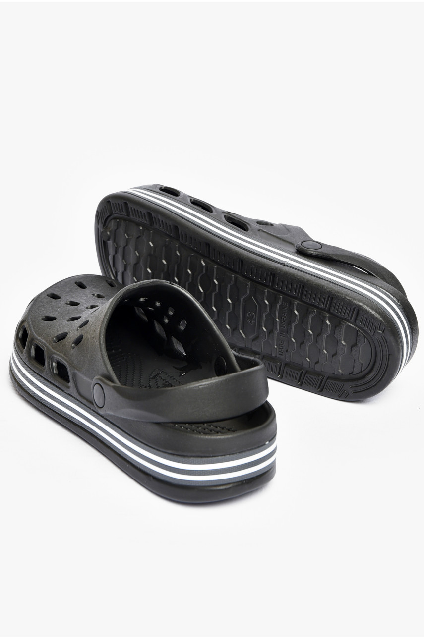 Кроксы мужские черного цвета 251 200550 Кроксы мужские черного цвета 251 200550