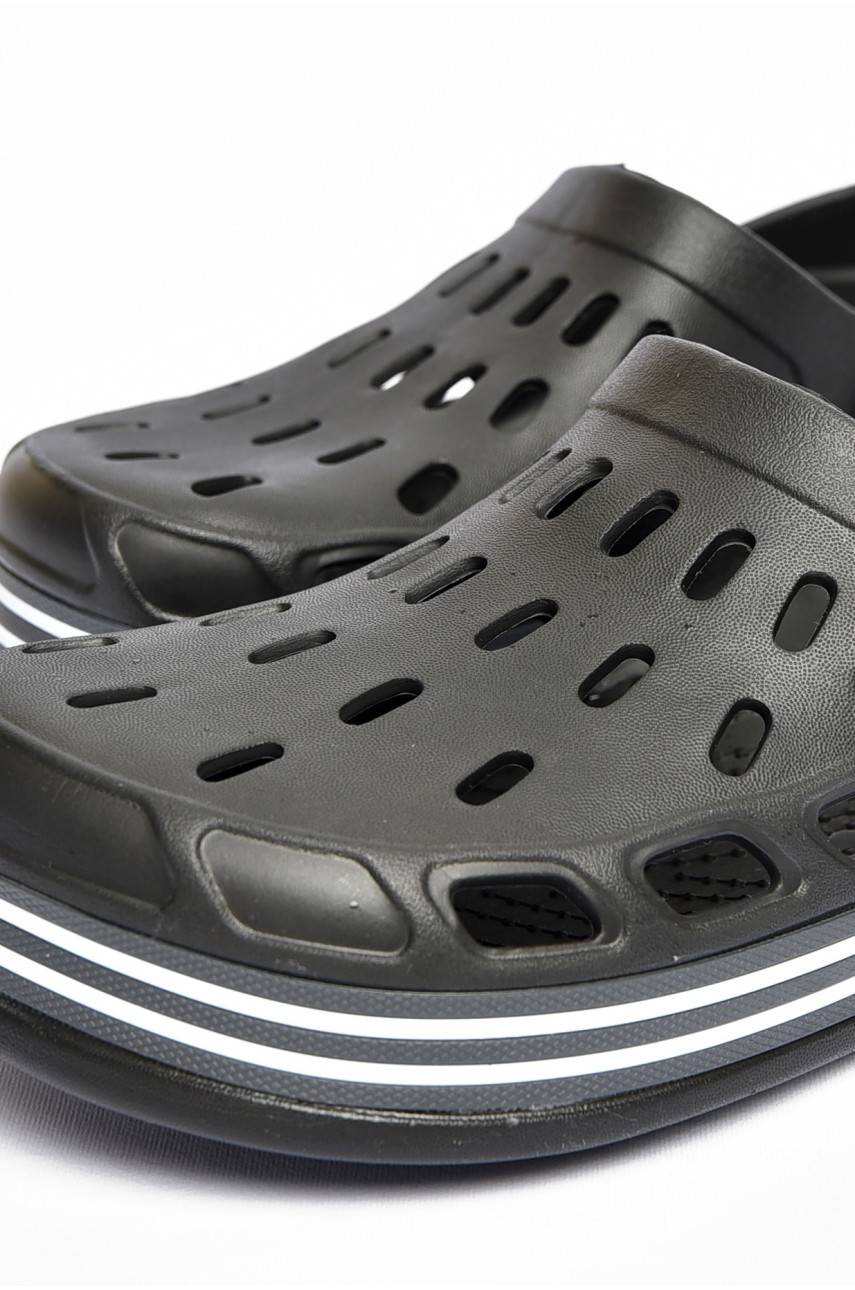 Кроксы мужские черного цвета 251 200550 Кроксы мужские черного цвета 251 200550