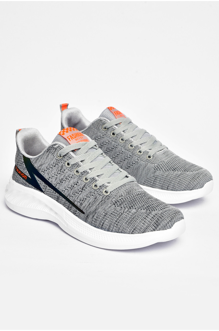 Кросівки чоловічі текстиль світло-сірого кольору А306-1 200555