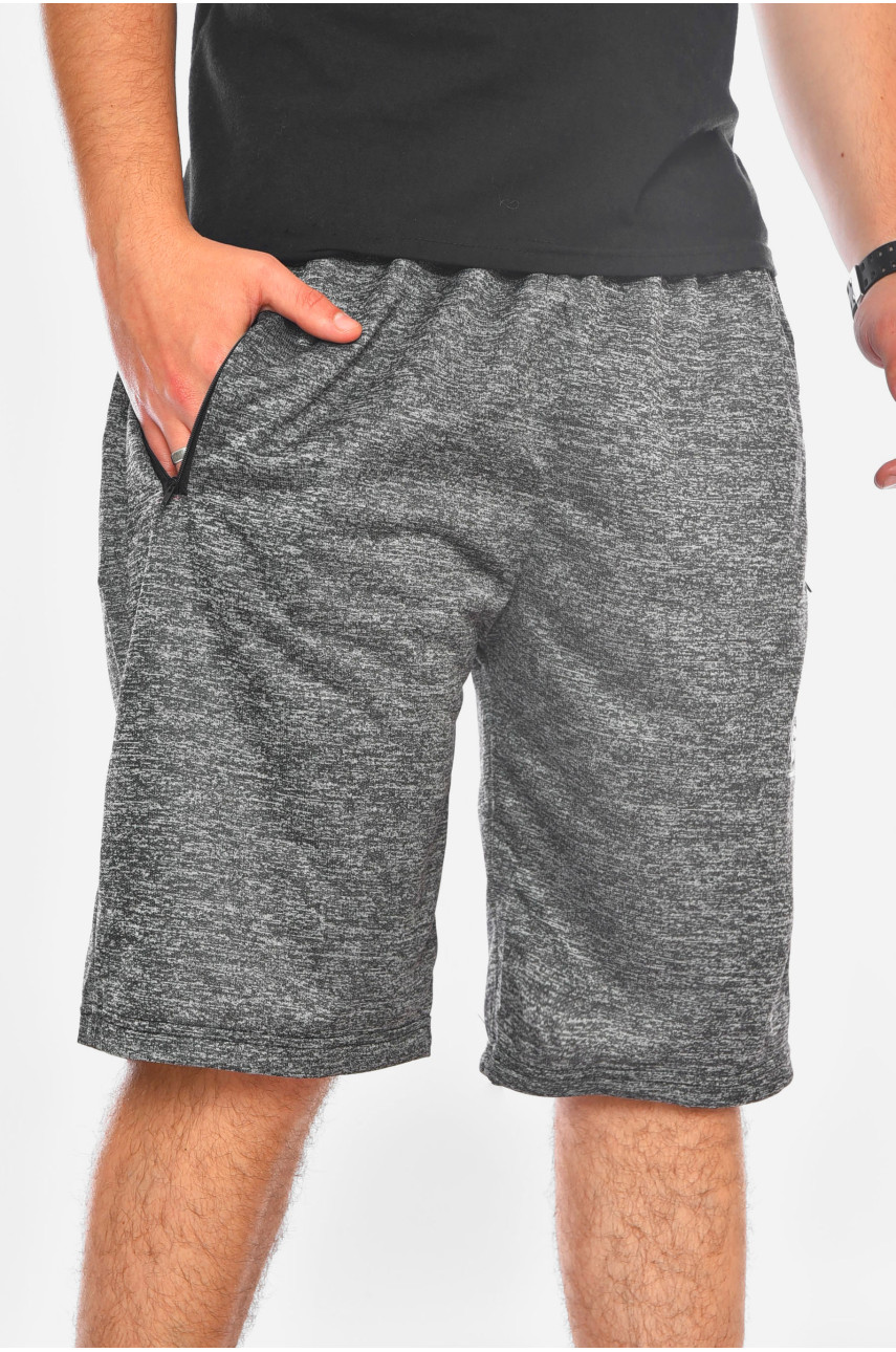 Шорти чоловічі батальні темно-сірого кольору 200578 Шорти чоловічі батальні темно-сірого кольору 200578