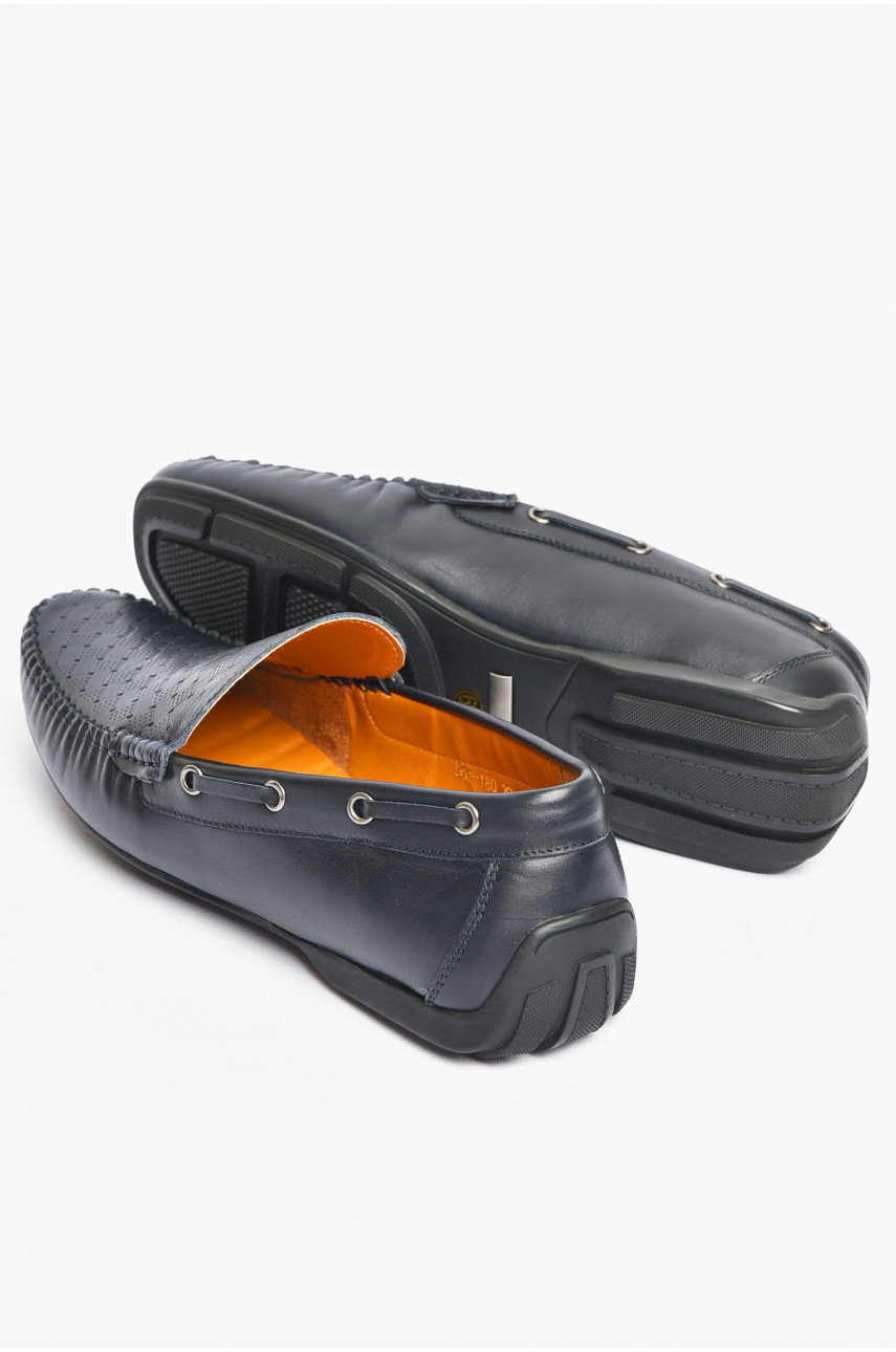 Туфлі чоловічі синього кольору 7141-2 200595