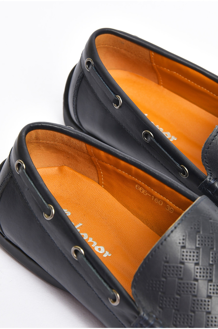 Туфлі чоловічі синього кольору 7141-2 200595