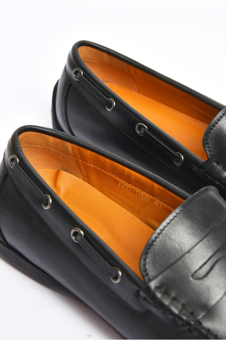 Туфлі чоловічі чорного кольору 7140 200598 Туфлі чоловічі чорного кольору 7140 200598