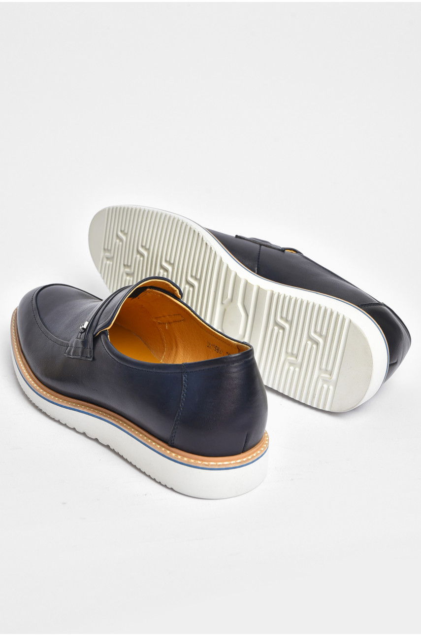 Туфлі чоловічі синього кольору 7172 200607