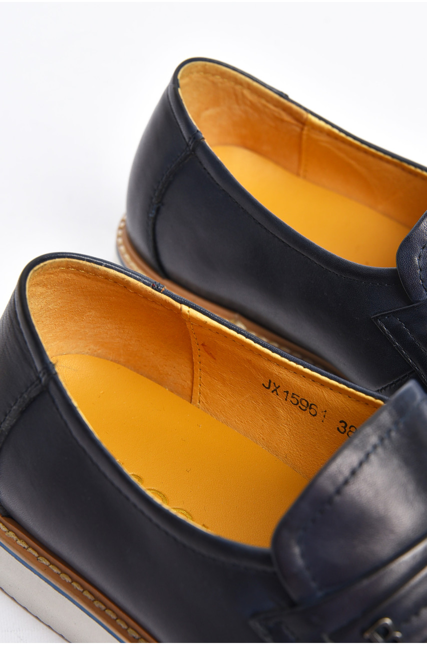 Туфлі чоловічі синього кольору 7172 200607