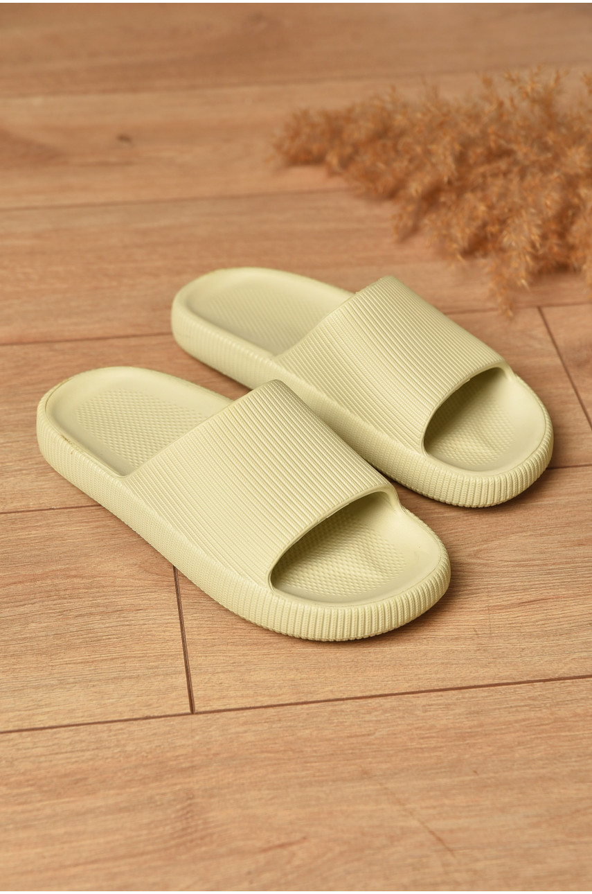 Шлепанцы пена женские бежевого цвета с-88 200617 Шлепанцы пена женские бежевого цвета с-88 200617