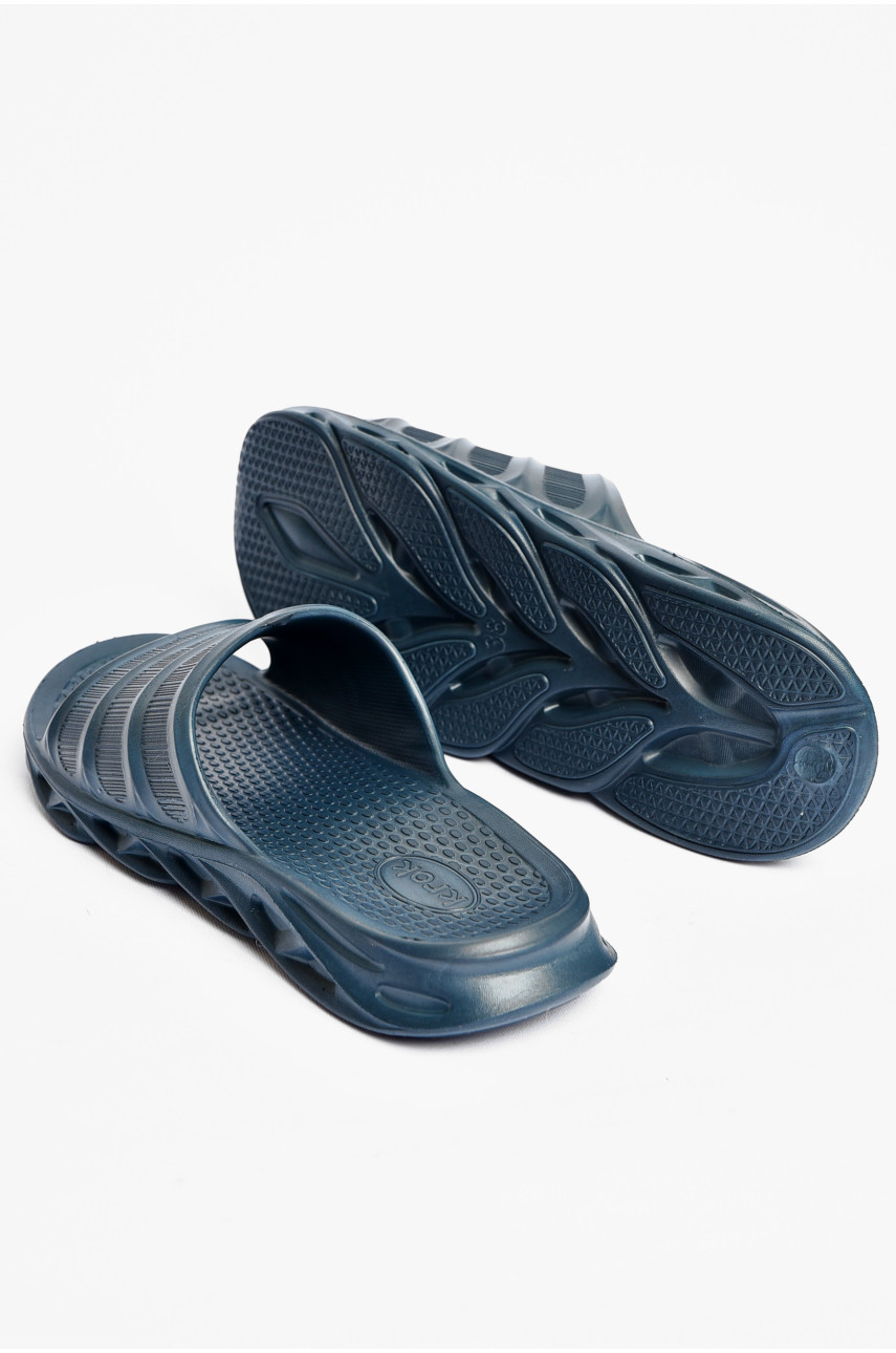 Шлепки подростковые пена темно-синего цвета С-76 200649