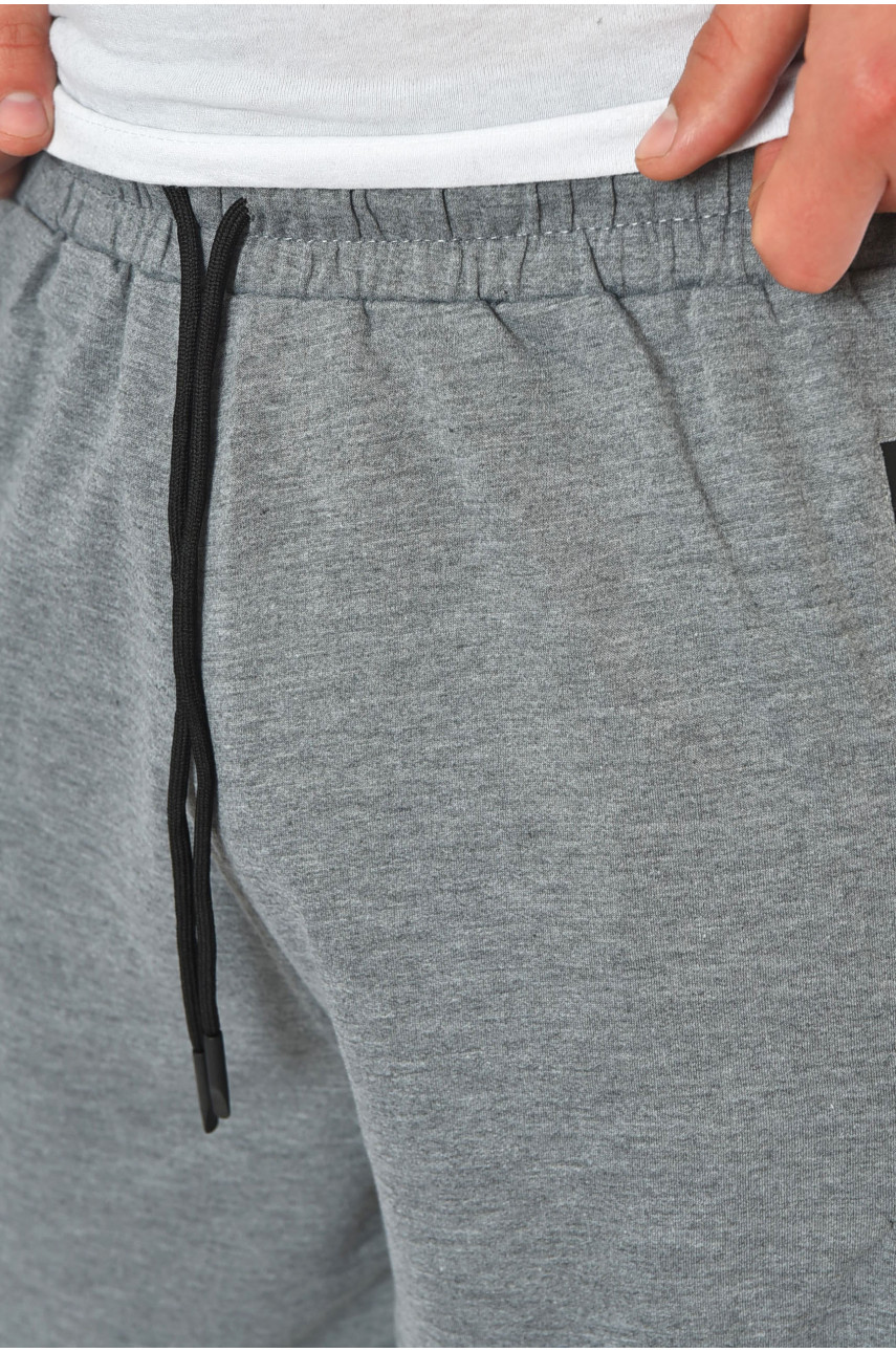 Шорты мужские однотонные серого цвета K049-3 200658