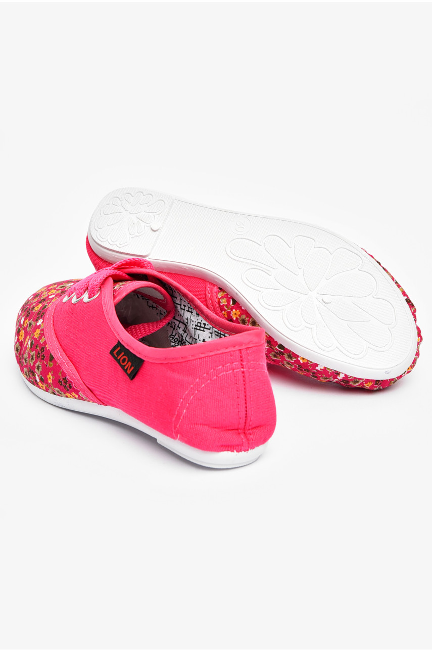 Мокасини дитячі рожевого кольору текстиль 251-20 200667