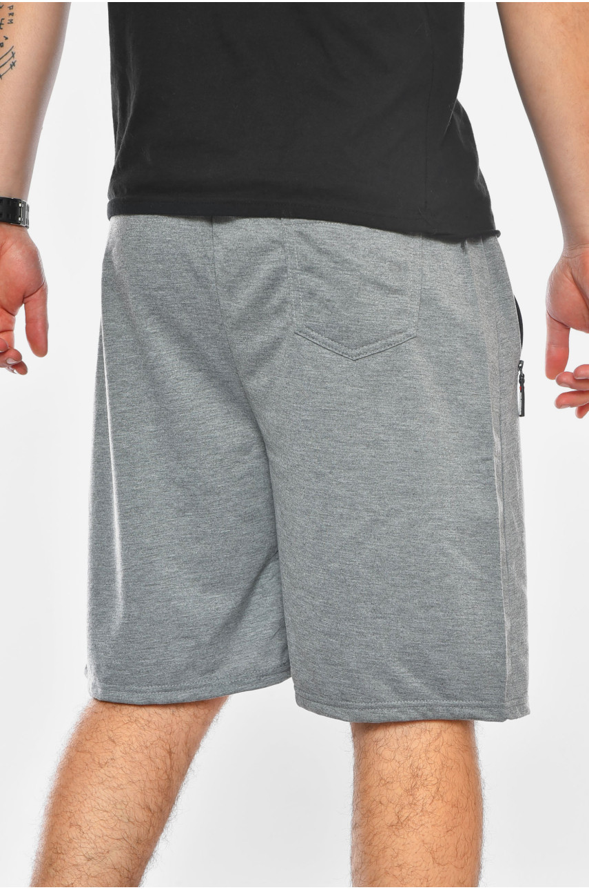 Шорты мужские однотонные серого цвета K049-1 200674