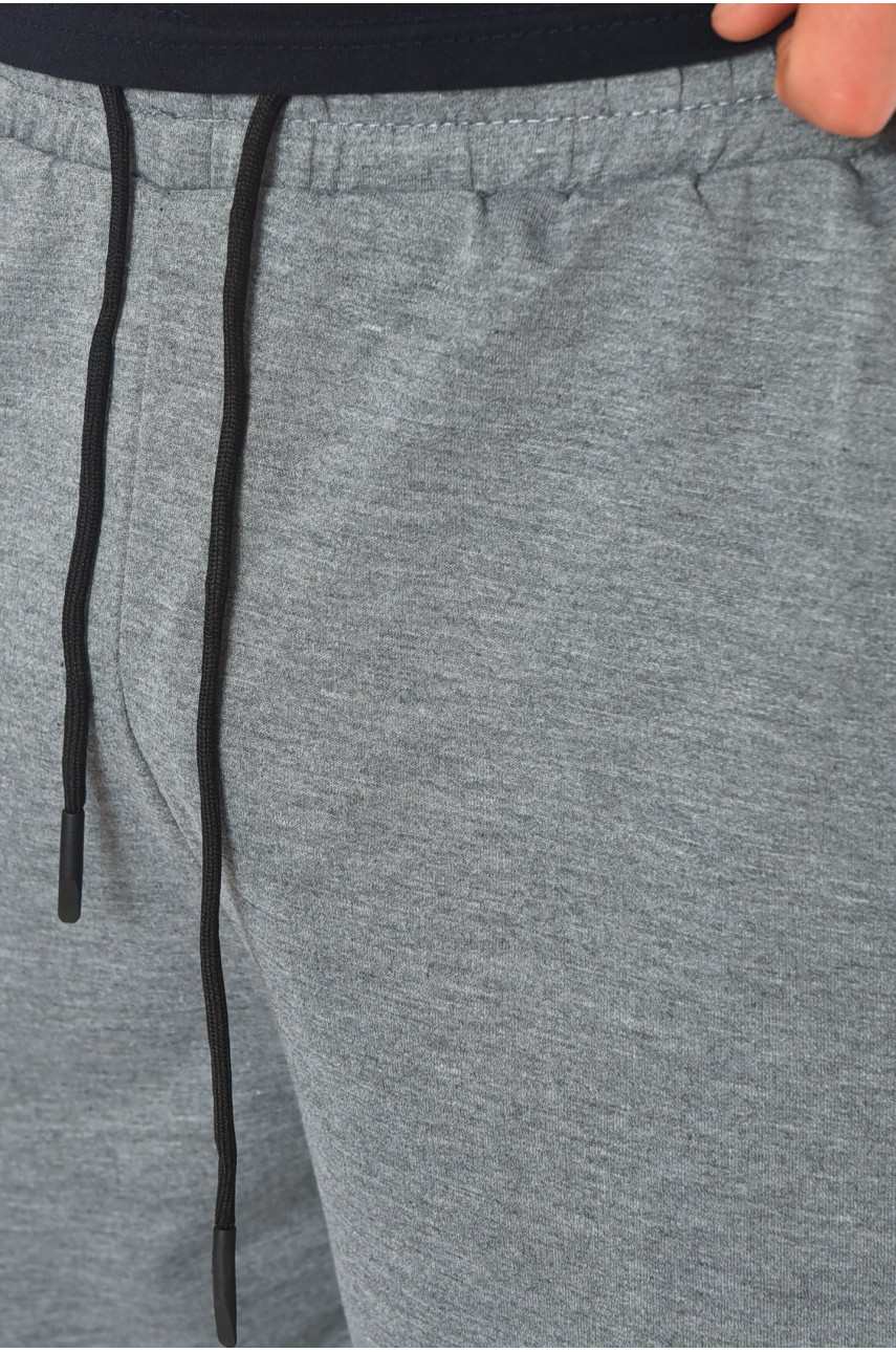 Шорты мужские однотонные серого цвета K049-1 200674