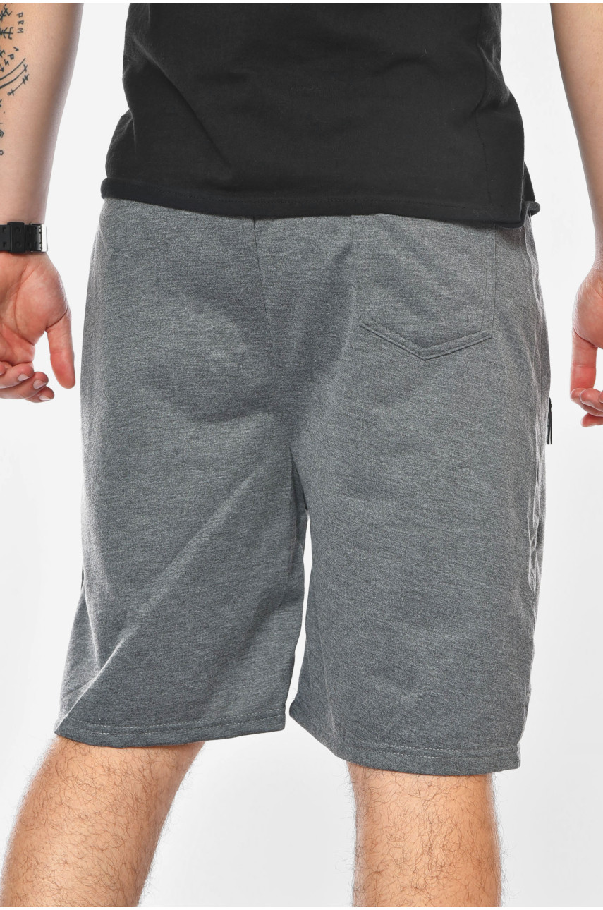 Шорты мужские однотонные тёмно-серого цвета K049-3 200677