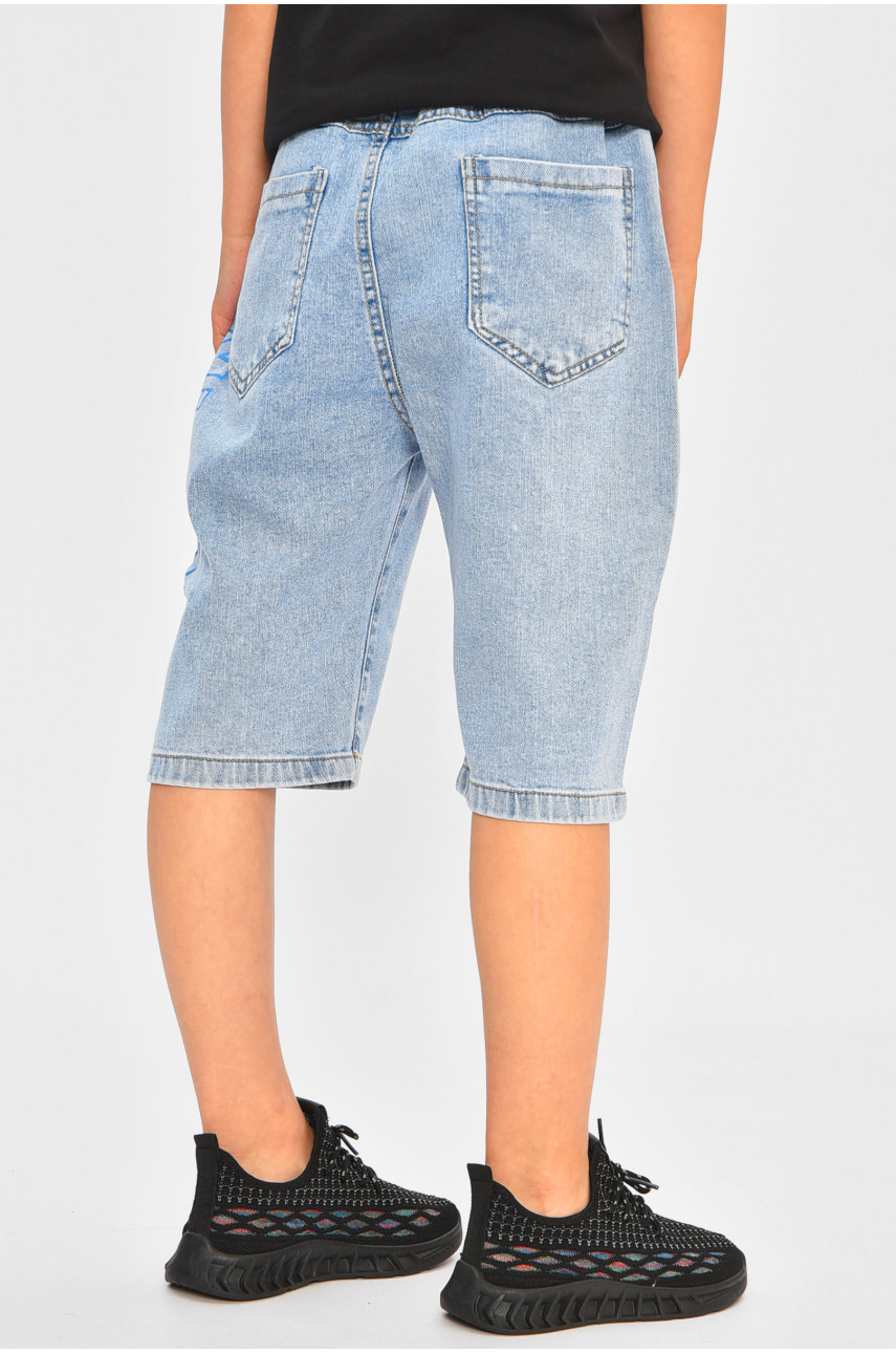 Бриджи детские для мальчика голубого цвета 2312 200688