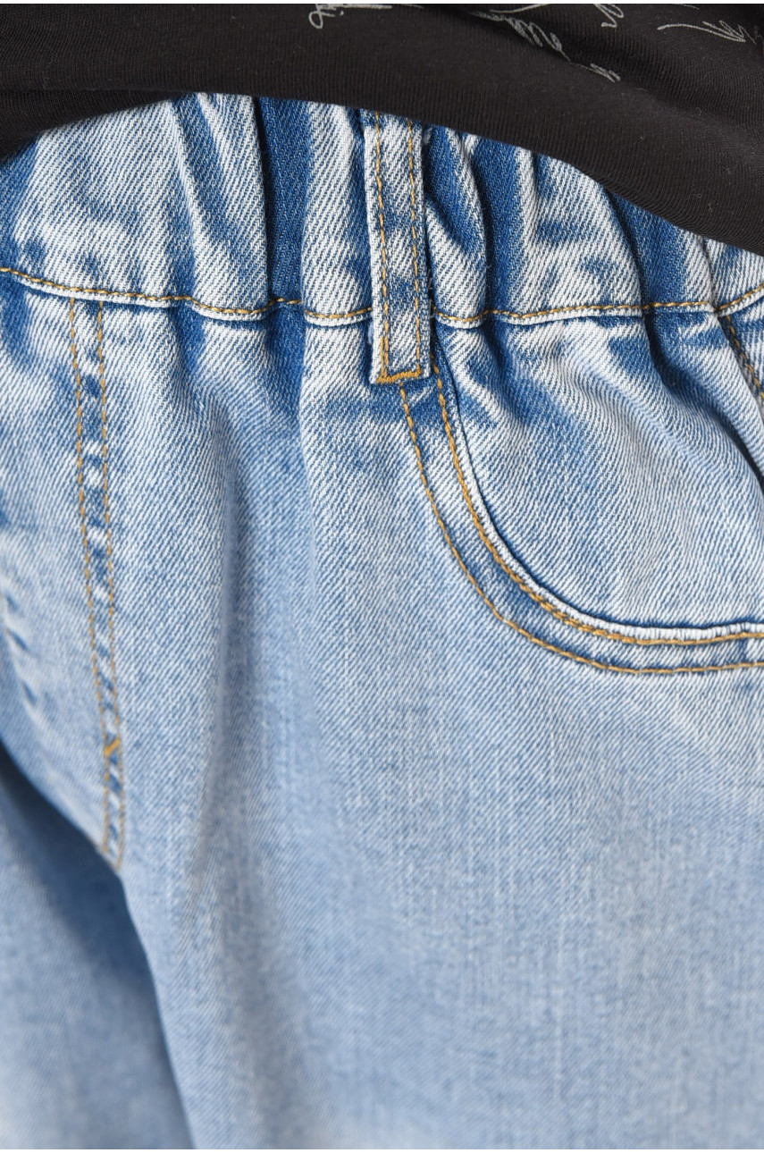 Бриджи детские для мальчика голубого цвета 2312 200688