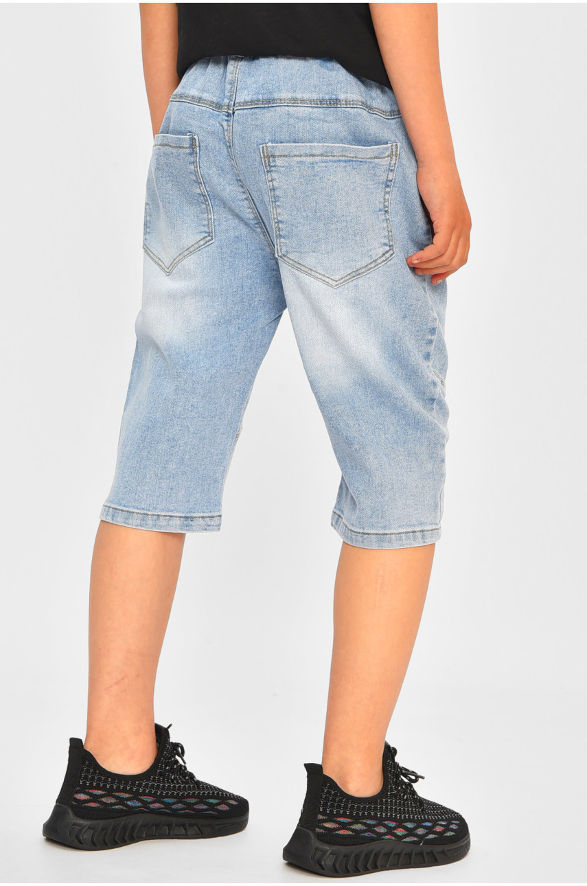 Бриджи детские для мальчика голубого цвета 8805 200690