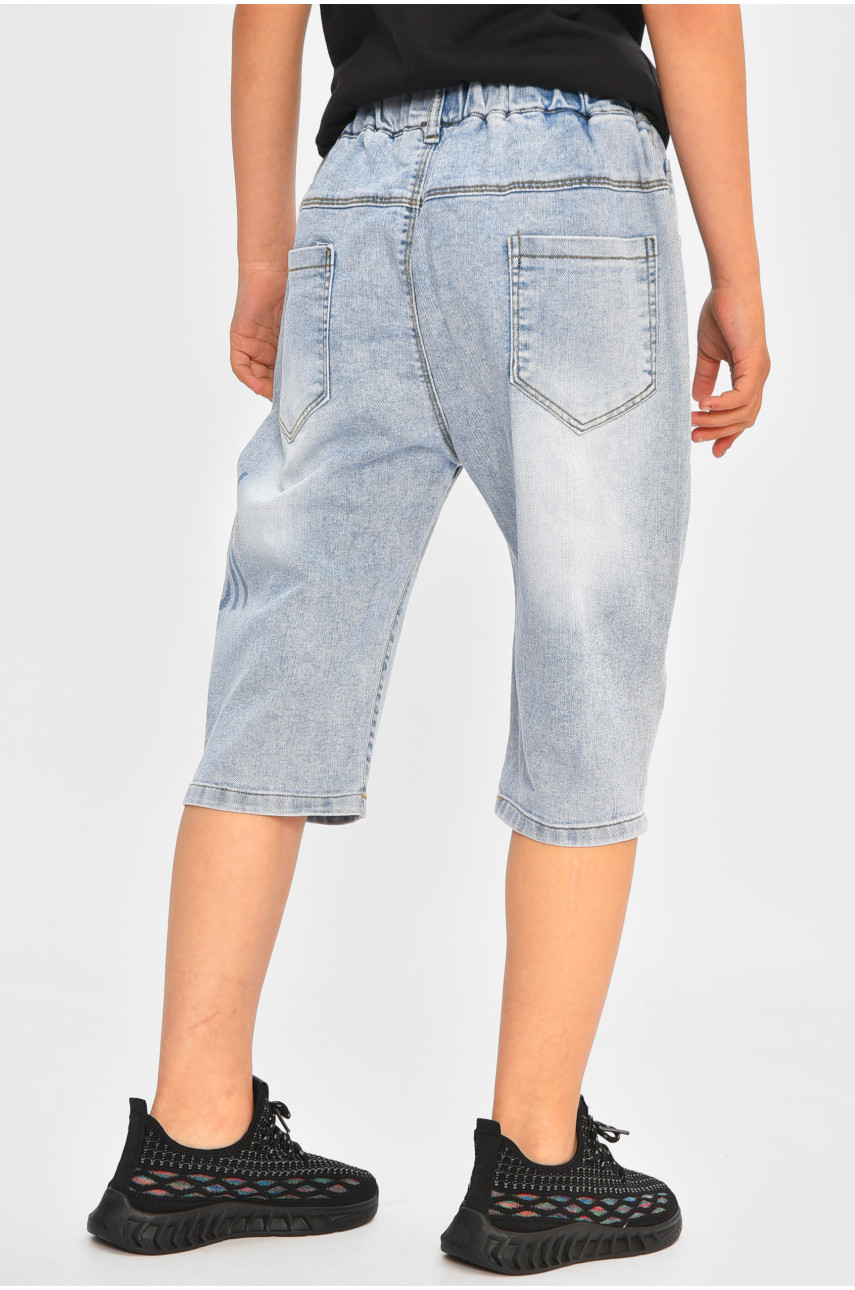 Бриджи детские для мальчика голубого цвета 8813 200696