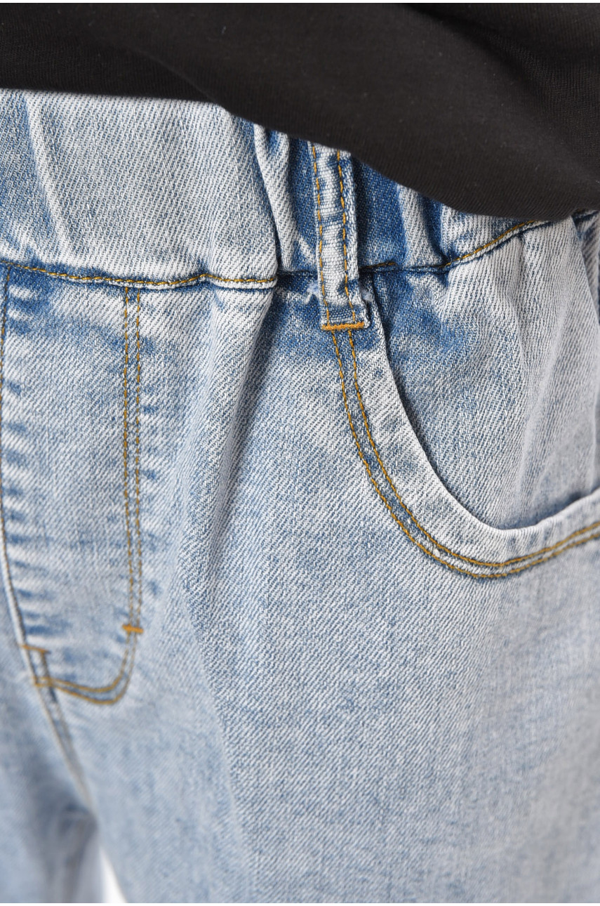 Бриджи детские для мальчика голубого цвета 8813 200696