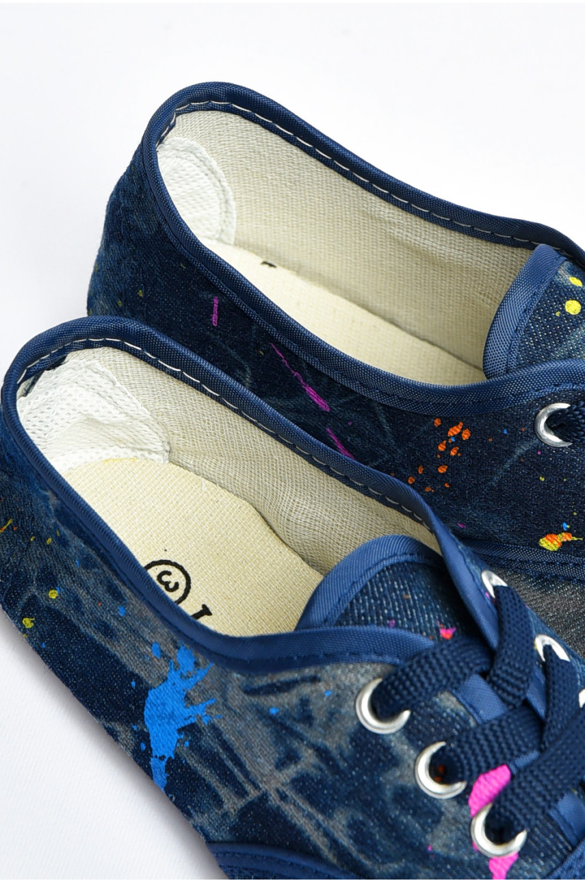 Мокасини дитячі синього кольору джинс 85-4а 200698