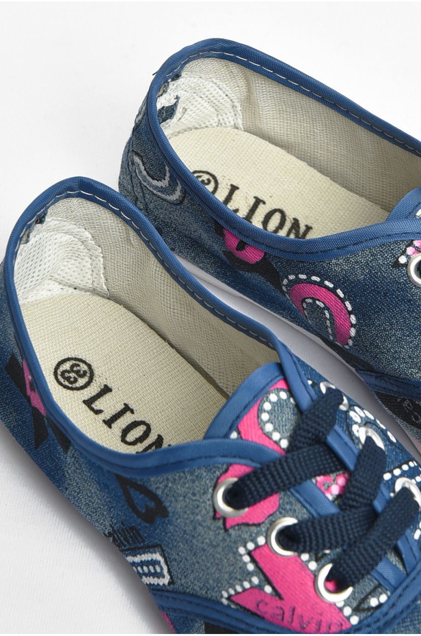 Мокасини дитячі синього кольору джинс 85-5а 200702