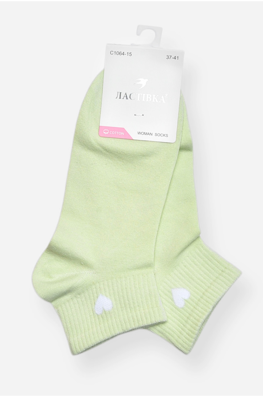 Носки женские демисезонные спортивные мятного цвета C1064-15 200721