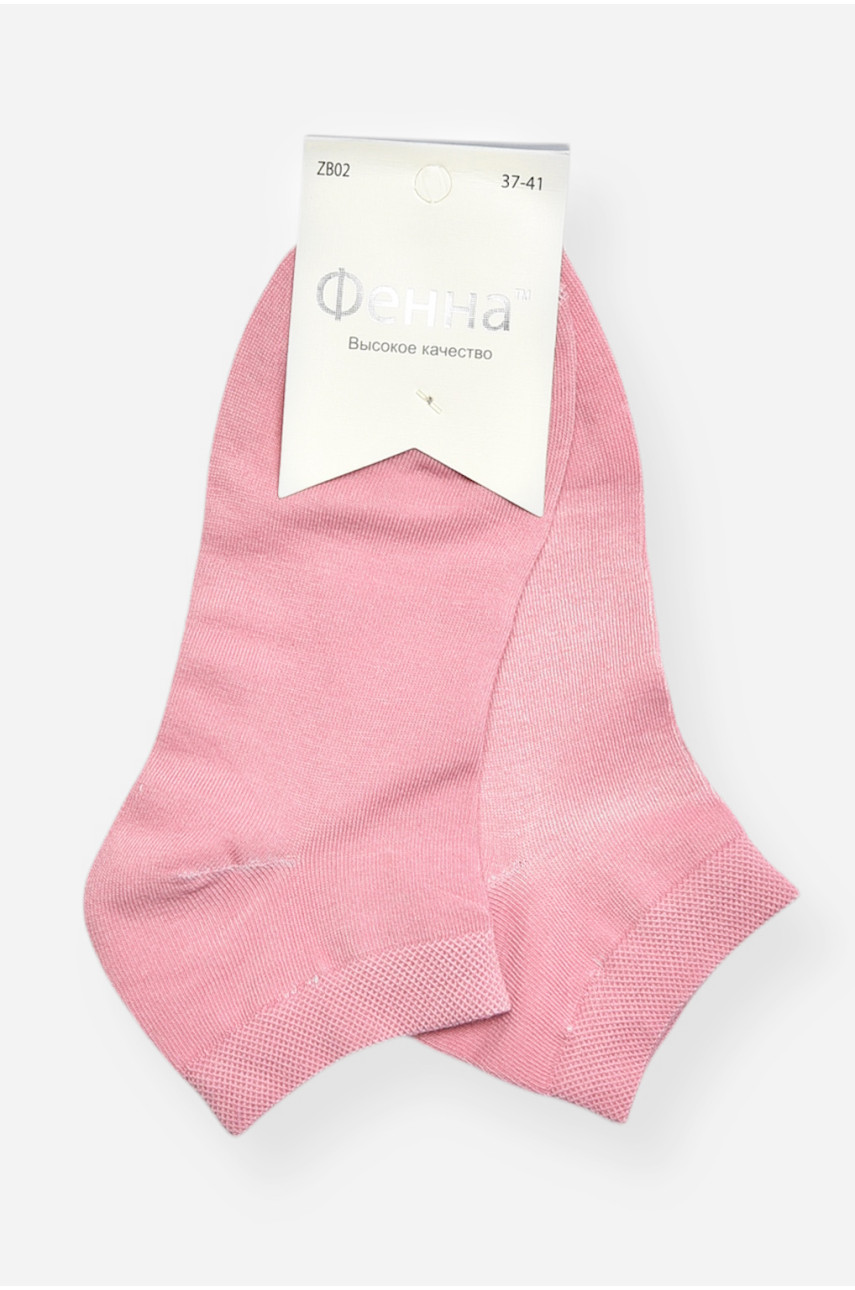 Носки женские демисезонные спортивные розового цвета ZB02 200728 Носки женские демисезонные спортивные розового цвета ZB02 200728