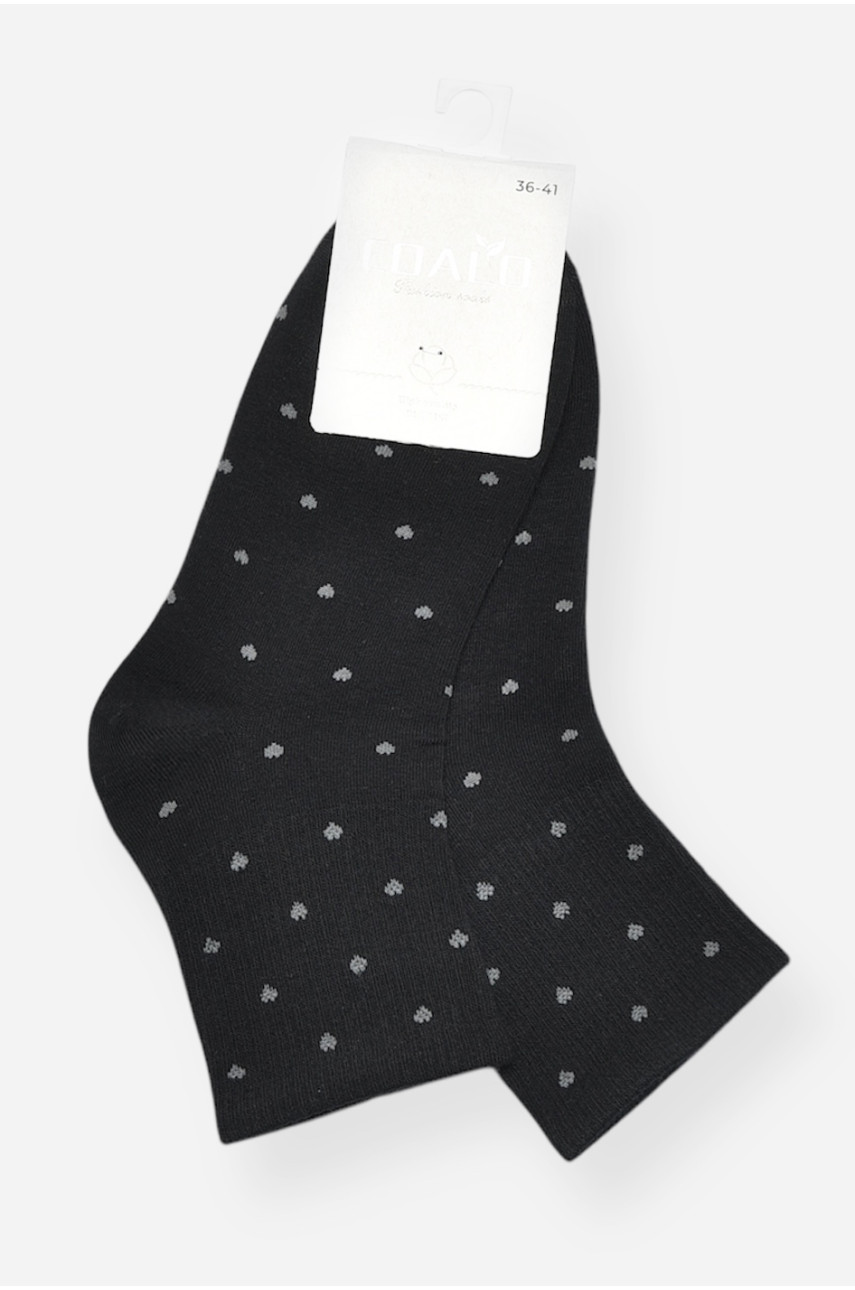 Носки женские демисезонные черного цвета BY7521 200735