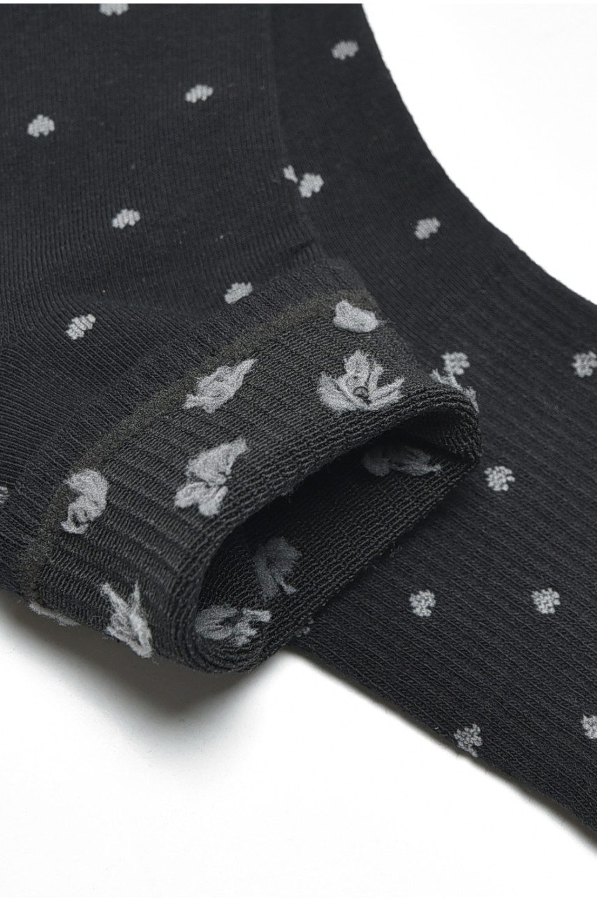 Носки женские демисезонные черного цвета BY7521 200735 Носки женские демисезонные черного цвета BY7521 200735