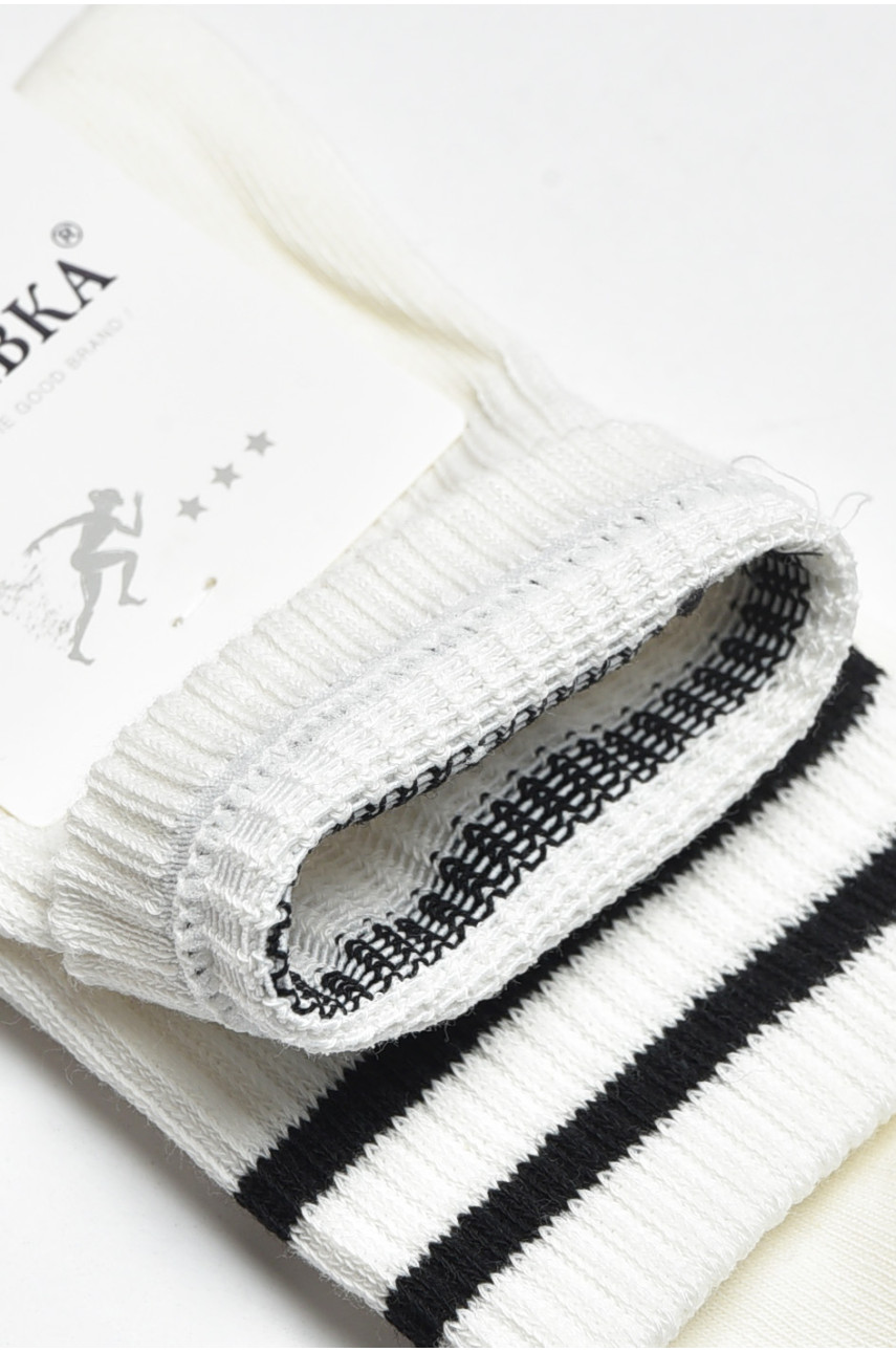 Шкарпетки жіночі демісезонні білого кольору C1055-17 200736 Шкарпетки жіночі демісезонні білого кольору C1055-17 200736