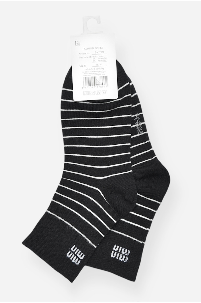 Носки женские демисезонные черного цвета BY899 200742