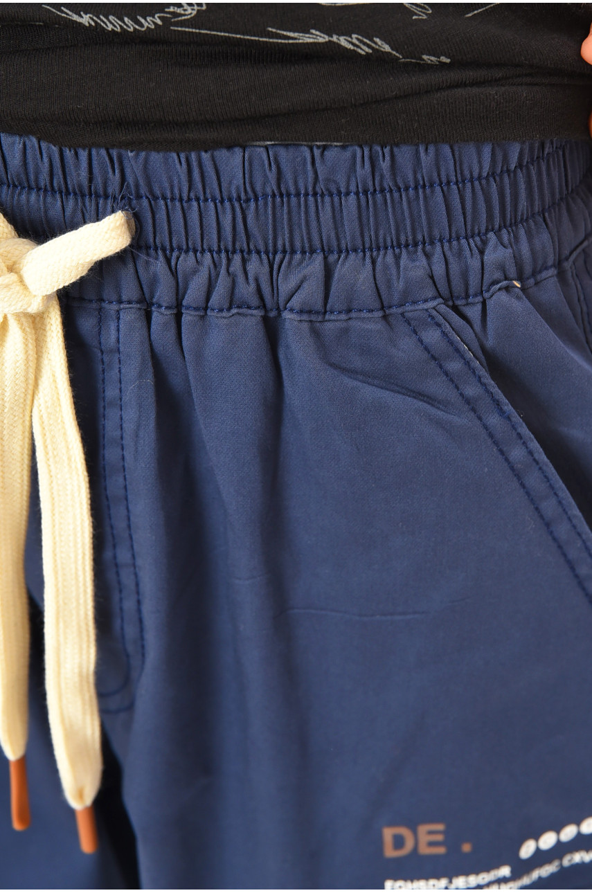 Бриджі підліткові для хлопчика темно-синього кольору D05 200752