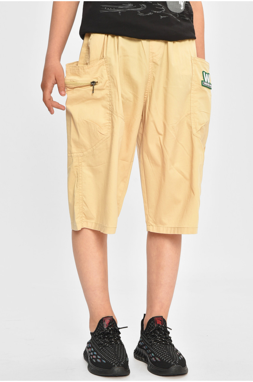 Бриджі дитячі для хлопчика бежевого кольору 23270 200753