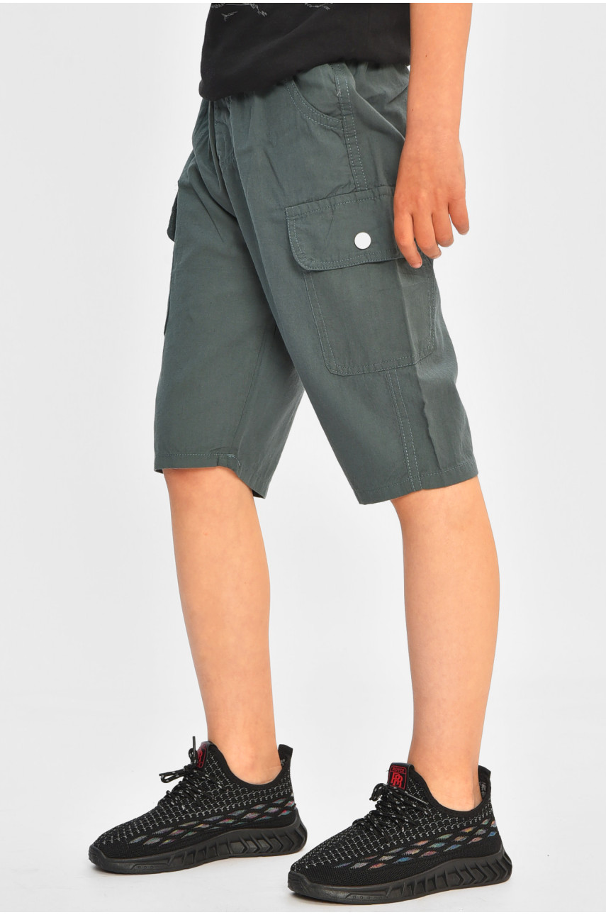 Бриджі дитячі для хлопчика темно-зеленого кольору 23002 200755