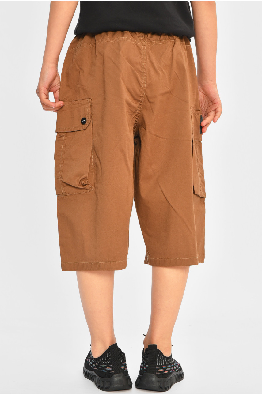 Бриджи детские для мальчика коричневого цвета 23276 200758