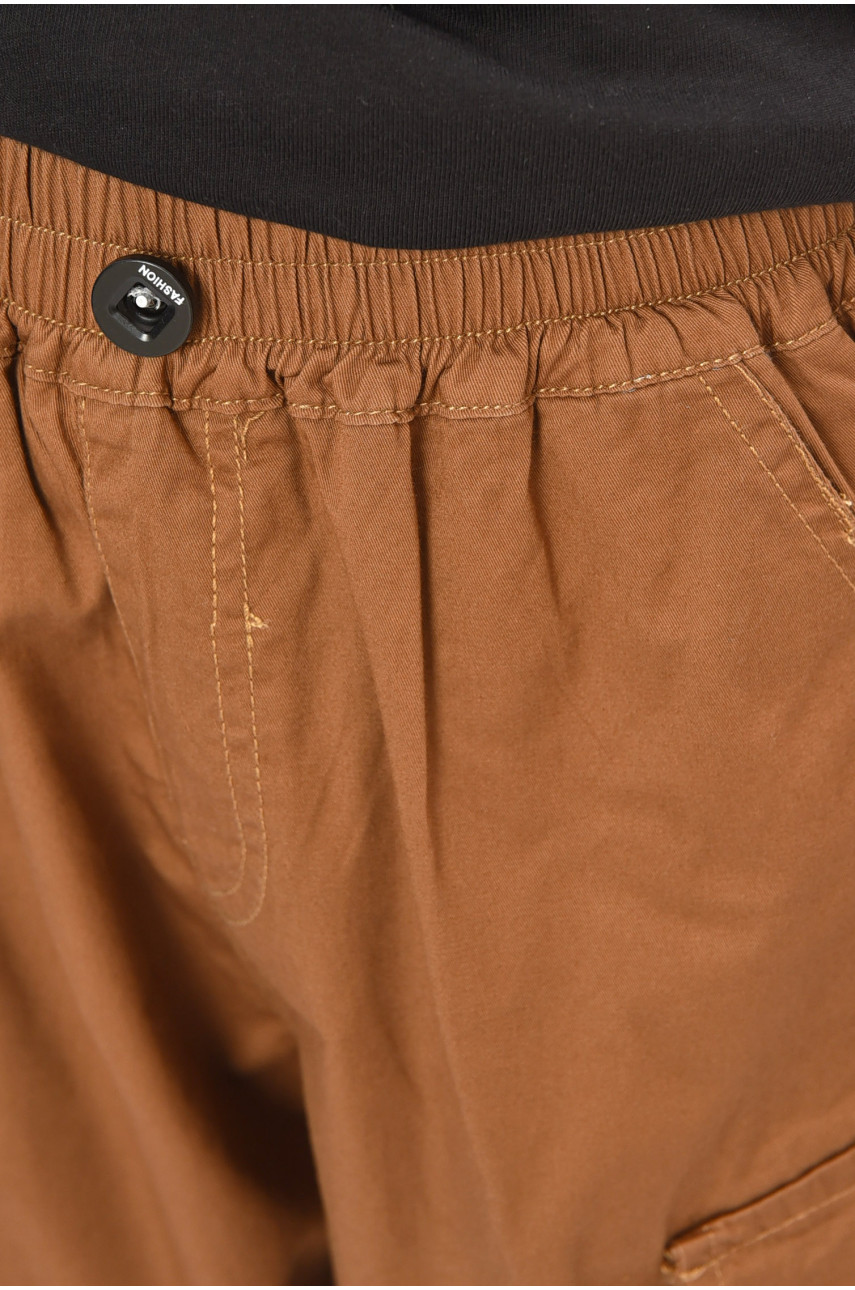 Бриджи детские для мальчика коричневого цвета 23276 200758