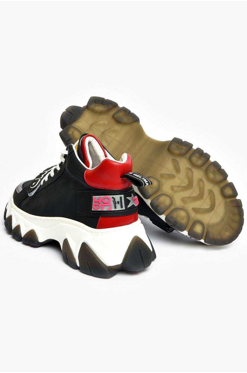 Кросівки чоловічі чорного кольору на шнурівці 3358 200762 Кросівки чоловічі чорного кольору на шнурівці 3358 200762