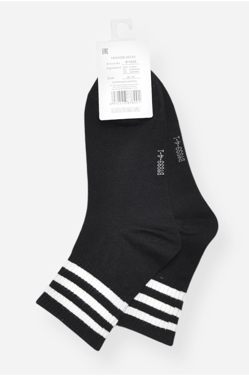 Шкарпетки жіночі демісезонні чорного кольору BY899 200770 Шкарпетки жіночі демісезонні чорного кольору BY899 200770