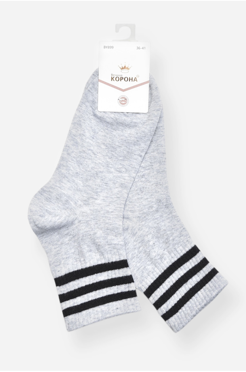Шкарпетки жіночі демісезонні сірого кольору BY899 200772