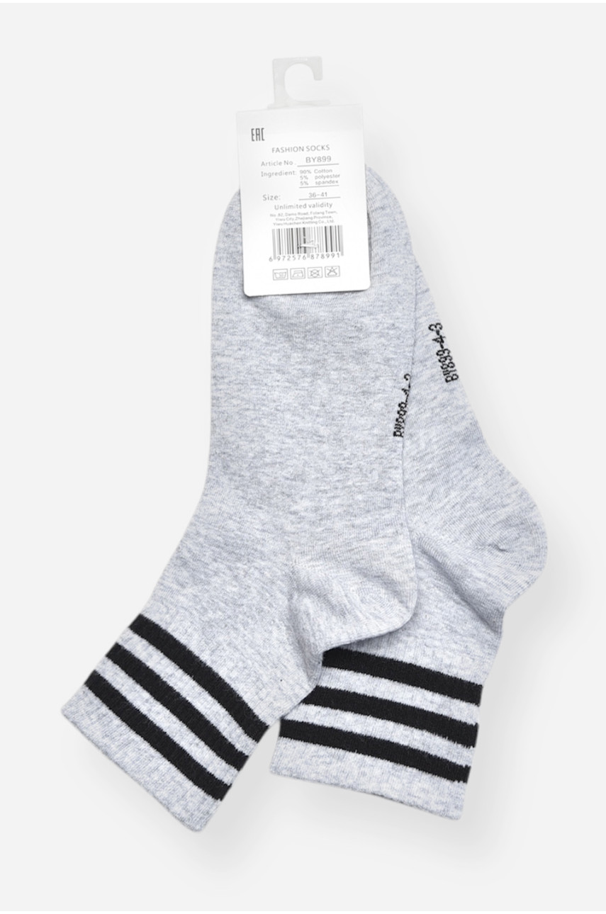 Шкарпетки жіночі демісезонні сірого кольору BY899 200772