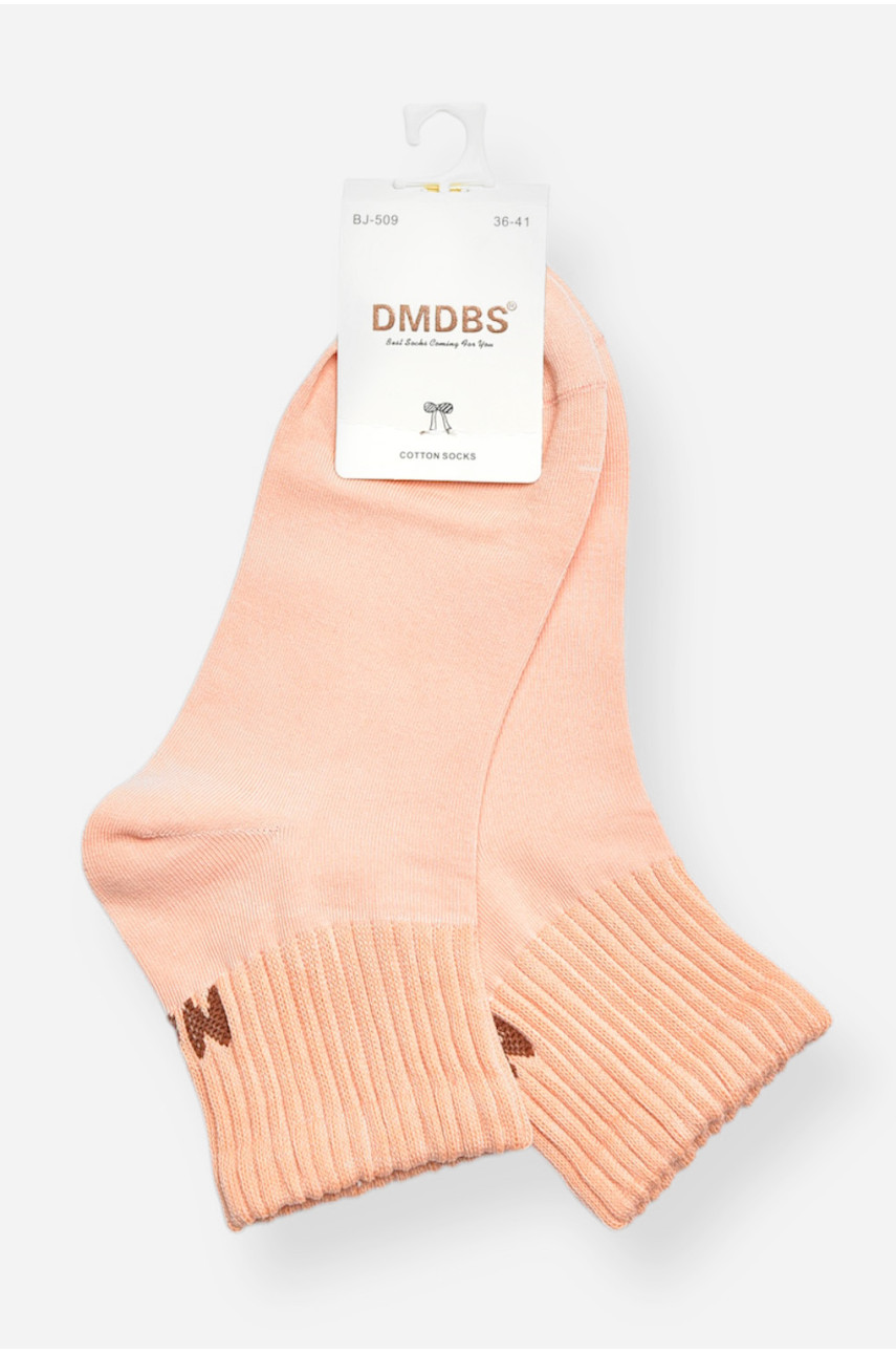 Носки женские демисезонные розового цвета BJ-509 200773