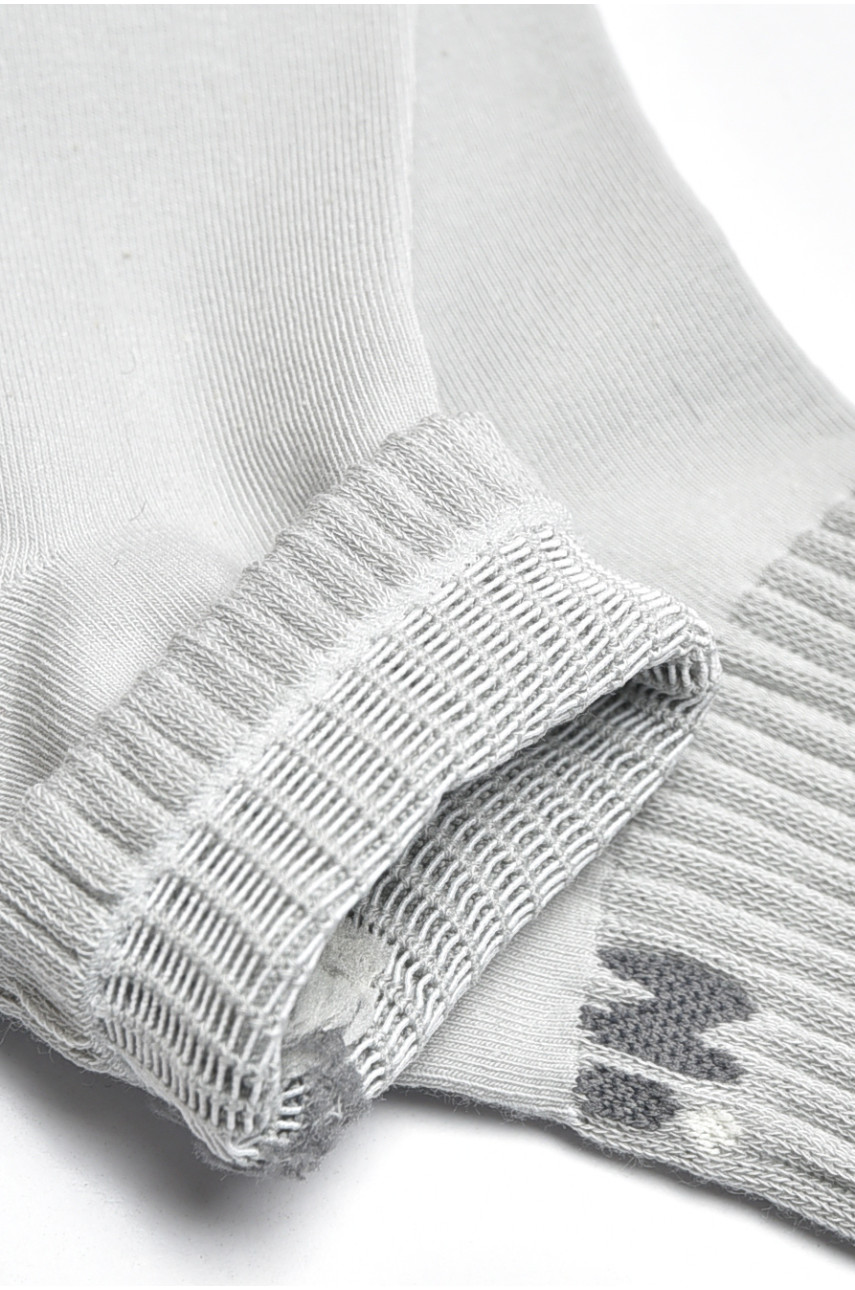 Носки женские демисезонные серого цвета BJ-509 200777