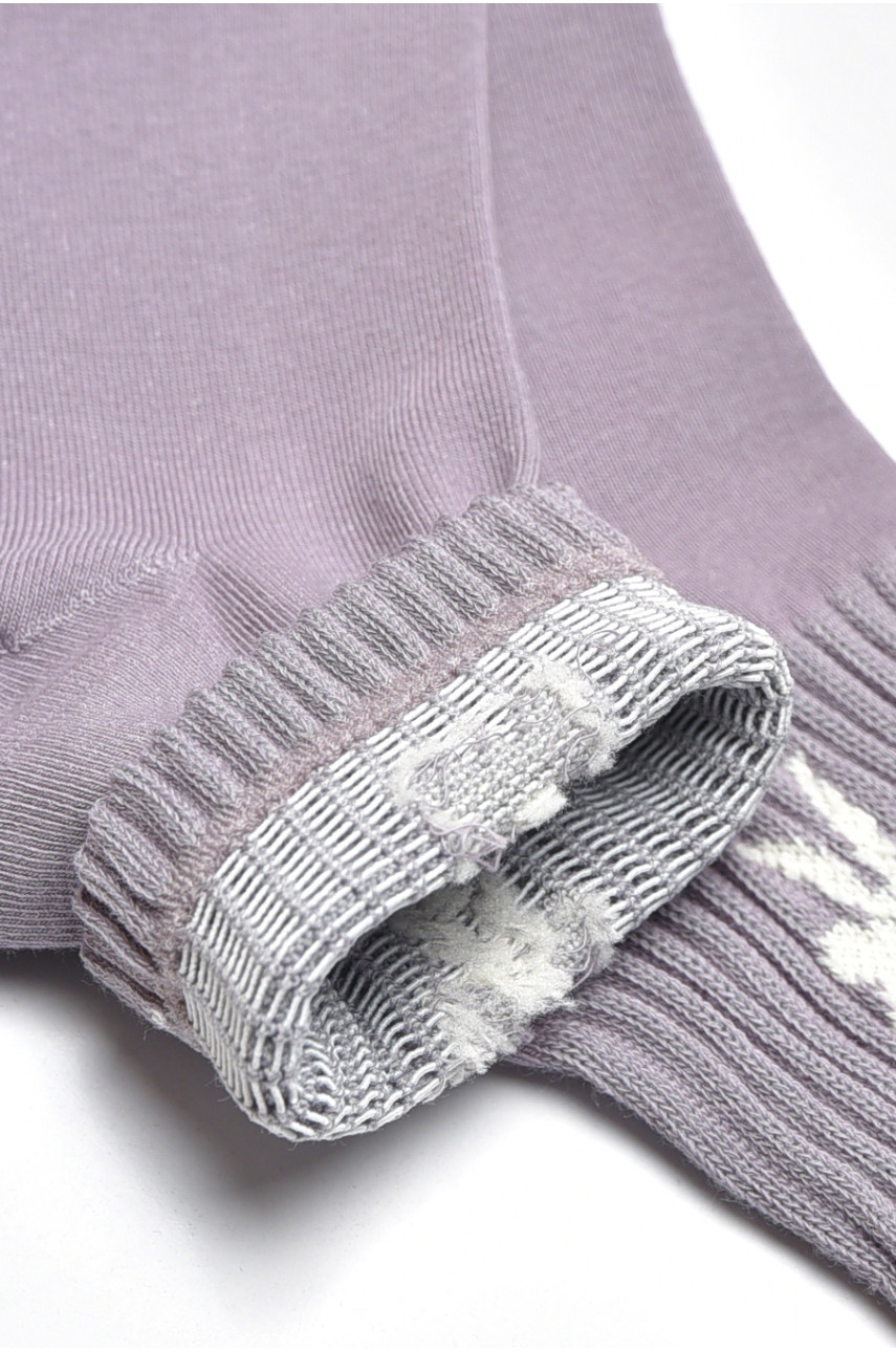 Носки женские демисезонные серого цвета BJ-507 200782