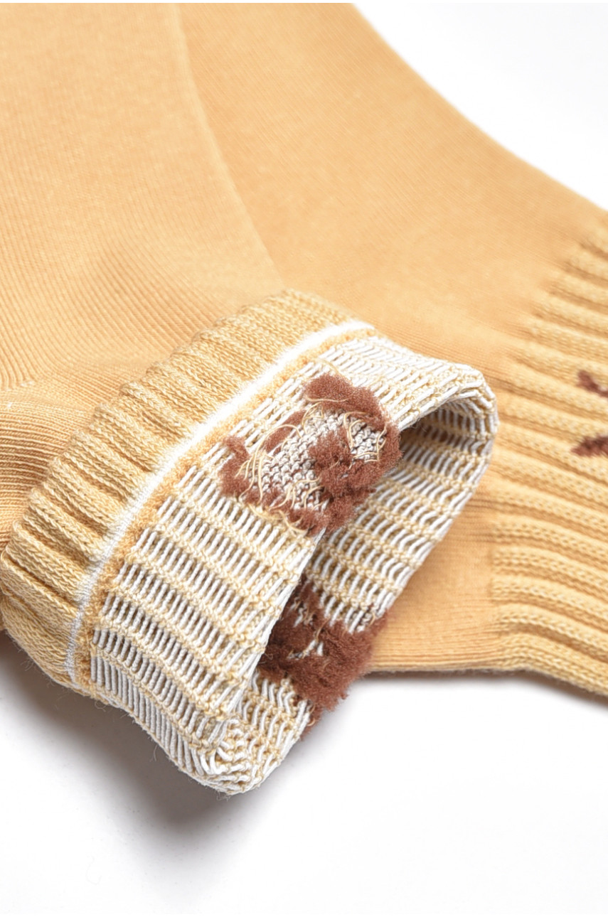 Носки женские демисезонные бежевого цвета BJ-507 200784